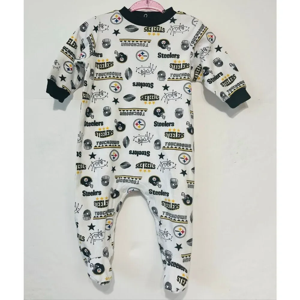 Team Apparel Pittsburgh Steelers Boys Romper Size 3-6 Months
